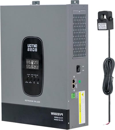 Hybride Omvormer - Zonne-energie - Energie Opslag - Pure Sinusgolf - 6200 Watt - Zwart