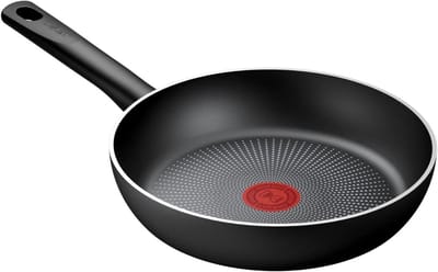 Koekenpan - Koekepan Bakpan - Eten Bereiden - Titanium 2X Anti-aanbaklaag - 24 cm - Zwart