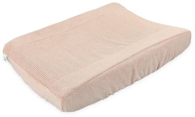 Trixie aankleedkussenhoes babytextiel 70x45cm Hush Rose roze katoen.