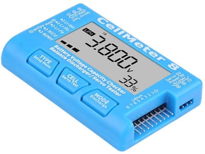 Dailygoody - Digital Battery Control Meter - Capaciteit en Voltage Checker - LiPo en Li-ion Batterijen - Nauwkeurige metingen - Batterijtester - Gesch