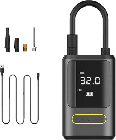 Lightyourbike ® AIR PRO - Elektrische fietspomp - 2.000 mAh - Inclusief opbergtas