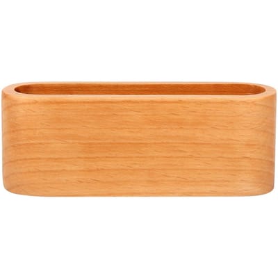 1 Pièce Porte-Cartes de Visite Créatif en Bois Étui Boîte de Rangement Organisateur Ornements de Bureau