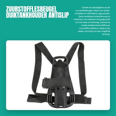 Dailygoods- Zuurstofflesbeugel - Verstelbare Duiktankhouder - Antislip Beugel - Duurzaam Nylon - Eenvoudig te Gebruiken - Geschikt voor Recreatie