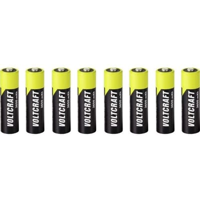 VOLTCRAFT Oplaadbare AA batterij (penlite) NiMH 2650 mAh 1.2 V Klaar voor gebruik 8 stuk(s)