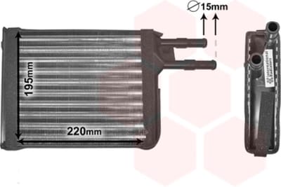 Van Wezel - KACHEL RADIATEUR VOOR CITROEN JUMPER 1994-2002 13071560