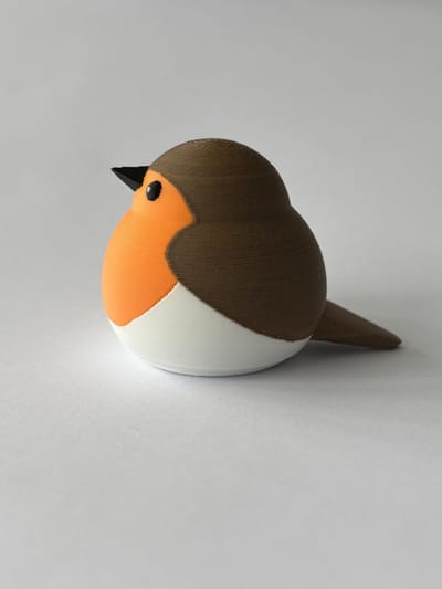 by Studio Dot. Vogelcollectie - Roodborstje Decoratie - Modern - Minimalistisch - Vogel Beeldje - Cadeau Vogelliefhebber