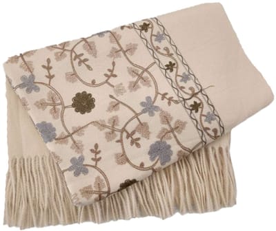 Giuliano Winter Sjaal -Bloem - Beige