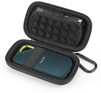 Beschermhoes voor Draagbare SSD's - EVA Hoes met Polsband - Slagvast en Stofdicht