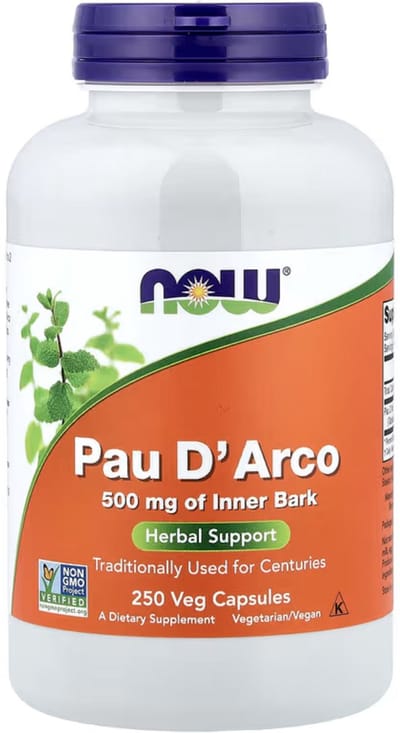 NOW Foods Pau D’Arco 500 mg 250 Capsules – Weerstand – Kruiden Supplement – Tabebuia Extract – Vegan