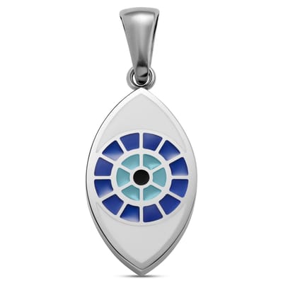 Evil Eye | Zilverkleurige Hanger