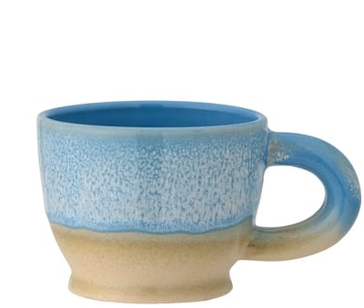 Bloomingville Mok aardewerk blauw Safie 300ml