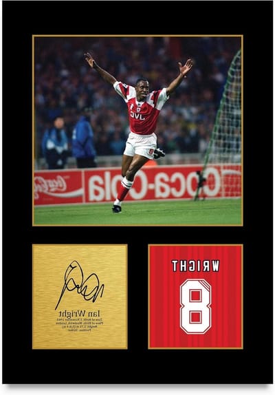 Voetbal Gesigneerde Foto - Iconische Poster - Fan Decoratie - Professioneel Gemaakt - A4 Formaat - Zwart