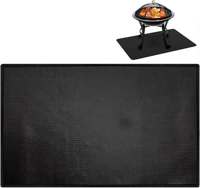 Vuurplaatsmat - Kampeermat BBQ Schild - Buiten Koken Terras - Hittebestendig Glasvezel - 30x48 Inch