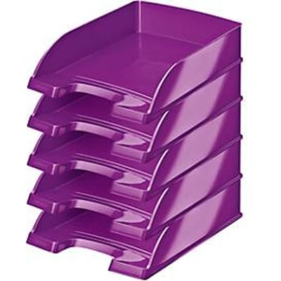 Brievenbak  Wow 5226 LEITZ®, paars, 5 stuks