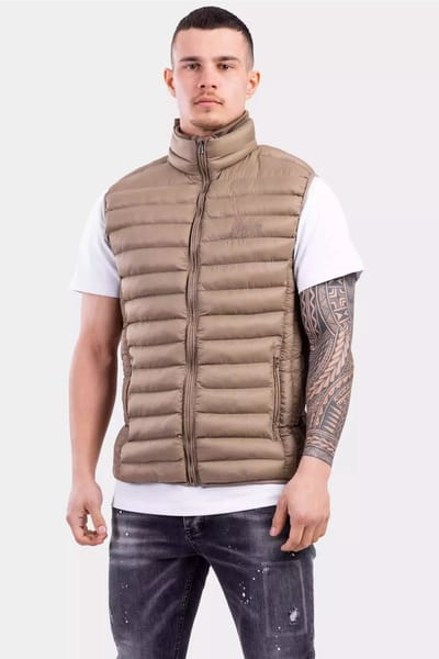 Malelions Vigo Bodywarmer Heren Beige - Maat: L