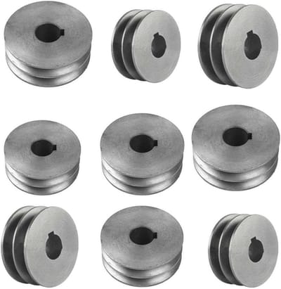 Dubbele Sleuf V-Snaar Pulley van Gietijzer voor Motor Slide - Accessoires voor Gereedschap en Machines (50 x 31 x 19 mm)