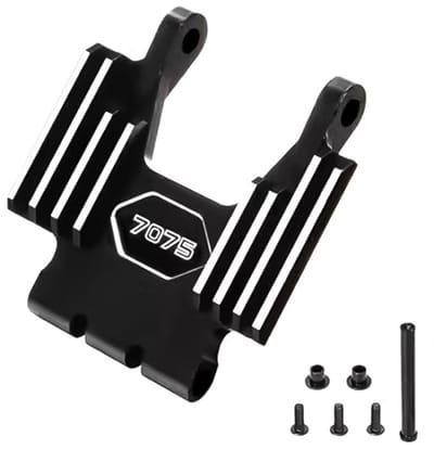Dailygoods- Zitsteun Aluminiumlegering 7075-T6 - Voorzijde Houder - LOSI 1/4 Promoto-MX - Duurzaam - Eenvoudig te Installeren - Zwart - Motorsteun