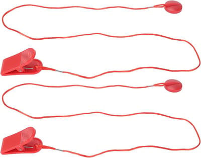 Loopband Noodstop - Veiligheidssleutel Set - Fitness Veiligheid - Universele Compatibiliteit - 2 Stuks - Zwart