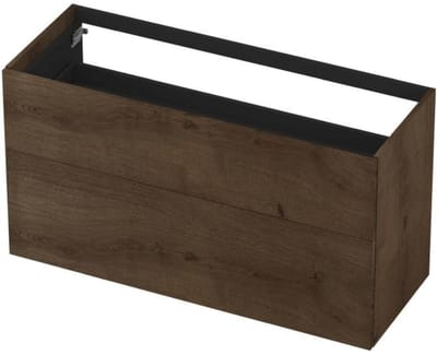 INK - Onderkast 2 Laden Push To Bestaande Uit: - 1200x450x650 Mm - Chocolate Fineer