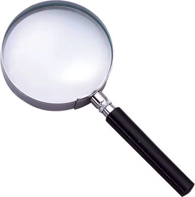 CHPN - Vergrootglas - Loep - Insectenloep - 175 x 75mm met 8 x Vergroting - Loep - Leesloep - Zwart - 75mm - Vergroter - Met handvat