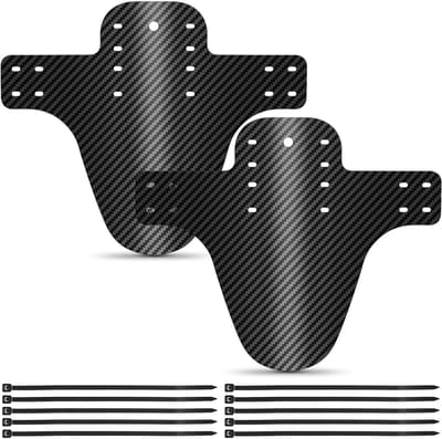 2 Stuks MTB Spatborden van Carbonvezel voor Mountainbike - Voor Voor- en Achterwiel, Geschikt voor 20-29 Inch Fietsen, Waterdicht en Duurzaam