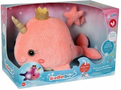 GIPSY - Bella Bloo De muzikale en lichtgevende Narwhal 35 cm