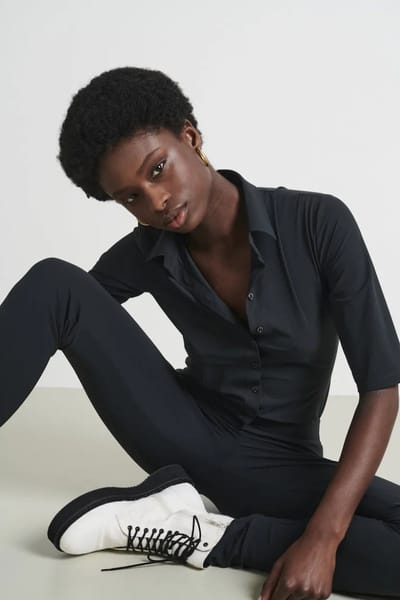 Blouse Betty Easy Wear Technical Jersey | Grigio Notte - Grigio Notte / XS