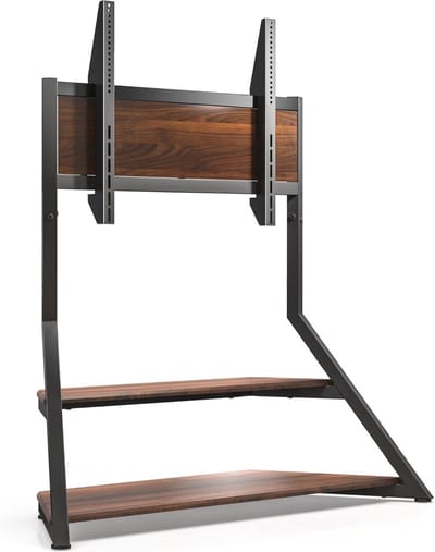 Elegante Vloerstaande TV Stand voor 75-100 inch TV's met Open Houten Opslag
