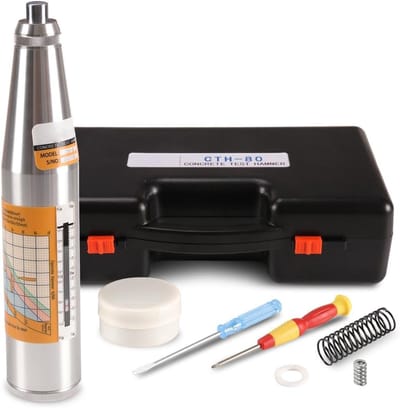 Beton Rebound Hammer - Beton Sterkte Tester - Bouw Inspectie - Mechanische Resiliometer - 10-70MPa - Grijs