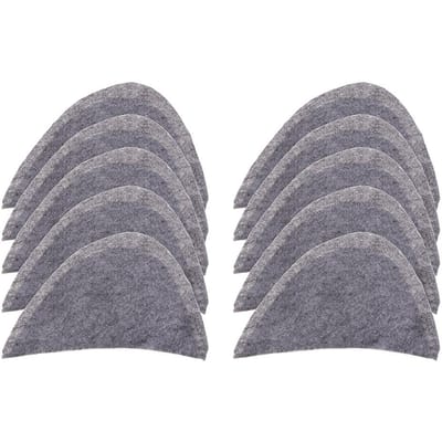 5 paar katoenen schoudervullingen, inzetstuk voor de voering van pakken 27x14x1.3cm grijze kleur