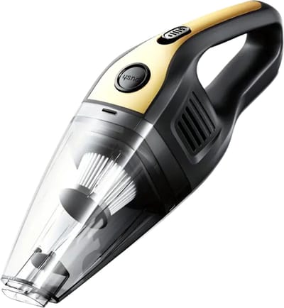 Bovista Kruimeldief - Handstofzuiger - Snoerloos - Draadloos - Auto Stofzuiger - Caravan - Best Verkocht - Car Vacuum Cleaner - Geel