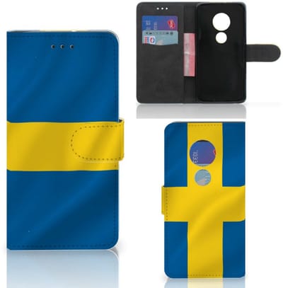 Motorola Moto G7 Play Bookstyle Case Zweden