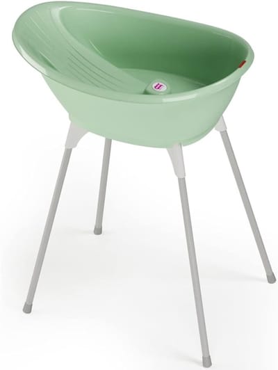Zyrex® baby badje met standaard - baby badje - babybadje met standaard - Kunststof - Schoonvegen met een droge doek - Groen - 28cm x 25cm x 25cm