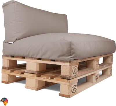 Palletkussen Set - Bankkussen Tuin - Meubels Aankleden - Waterafstotende Stof - 120 x 80 cm - Roze