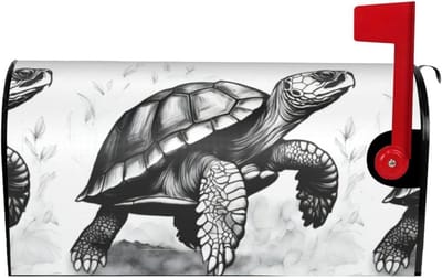Brievenbus Cover - Brievenbus Decoratie Buiten - Huis Versieren - Magnetische Bevestiging - 21 x 18 inch - Zwart