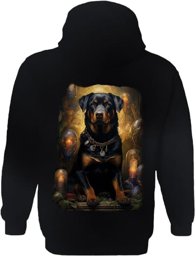 Rottweiler Portrait The Coloured House Hoodie S