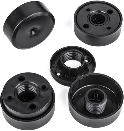 4s SOTECH meubelpoot Golf III, zwart, diameter: 50 mm hoogte: verstelbaar 18 - 24 mm