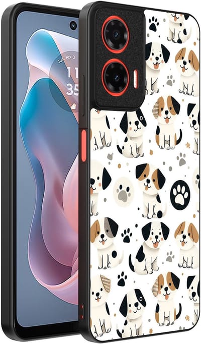 Smartphonica Telefoonhoesje Geschikt voor Motorola Moto G Play 2024 met honden opdruk - TPU backcover case dog design geschikt voor Motorola Moto G Play 2024