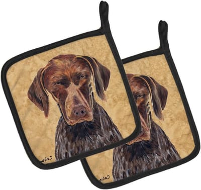 Pannenlappen Paar - Keuken pannenlap - Veilig koken - Hittebestendige lagen - 7 1/2 x 7 1/2 inch - Veelkleurig