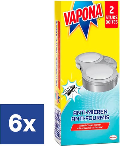 Vapona Mierenlokdoos  - 6 x 2 Stuks