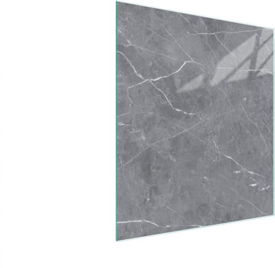 Fornuis Afdekplaat - Werkblad Beschermer - Keuken Beschermen - Gehard Glas - 45 x 52 cm - Marmer