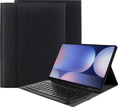Cazy tablet Hoes met Toetsenbord geschikt voor Samsung Galaxy Tab S10 Ultra / Tab S9 Ultra 14.6 inch - AZERTY Bluetooth Keyboard Case - Zwart