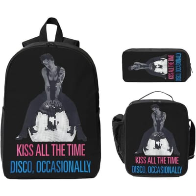 Harrys Styles Kus Altijd Kinderrugzak Lunchbox Etui voor Jongens Kleuterrugzakken Schooltas Boekentas Set