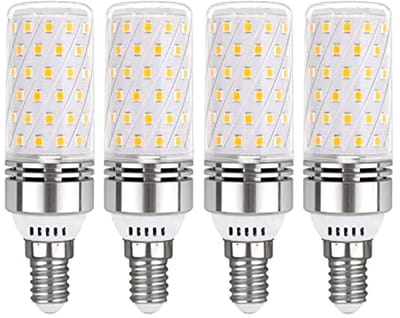 E14 LED Lamp 12W Neutraal Wit 4000K - 4 Stuks, 360 Graden Verlichting, Niet Dimbaar