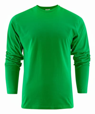Printer HEAVY T-SHIRT L/S 2264016 - Frisgroen - S