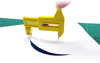 Dailygoods- Kompascirkelsnijder Hoge Precisie - Papiersnijder - Snijgereedschap - Multifunctioneel Gereedschap - Snijden van Papier/Leer/Plastic - Duurzaam Materiaal