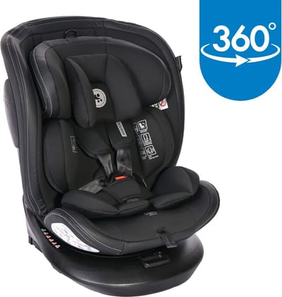 Lorelli Aviator Black Jasper Autostoel - 40-150 cm - 360° Draaibaar - i-Size