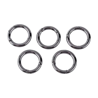 Dailygoods- Karabijnhaak Lichtgewicht - Ronde Sleutelhanger - Lente Clip - Zinklegering - Snelle Release - Handig voor Rugzak