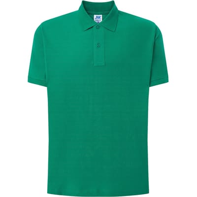 JHK Heren Pique Regular Poloshirt (Kelly Groen)