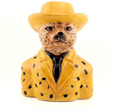 Aardewerk vaas Leopard fedora S